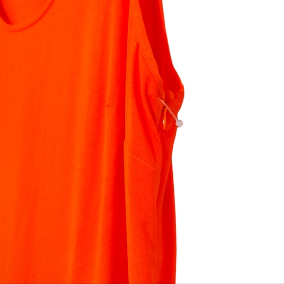 Elizabeth and Jane's Orange 3 Tiered Sleeveless Maxi Dress Women's Size Medium M - Picture 7 of 13